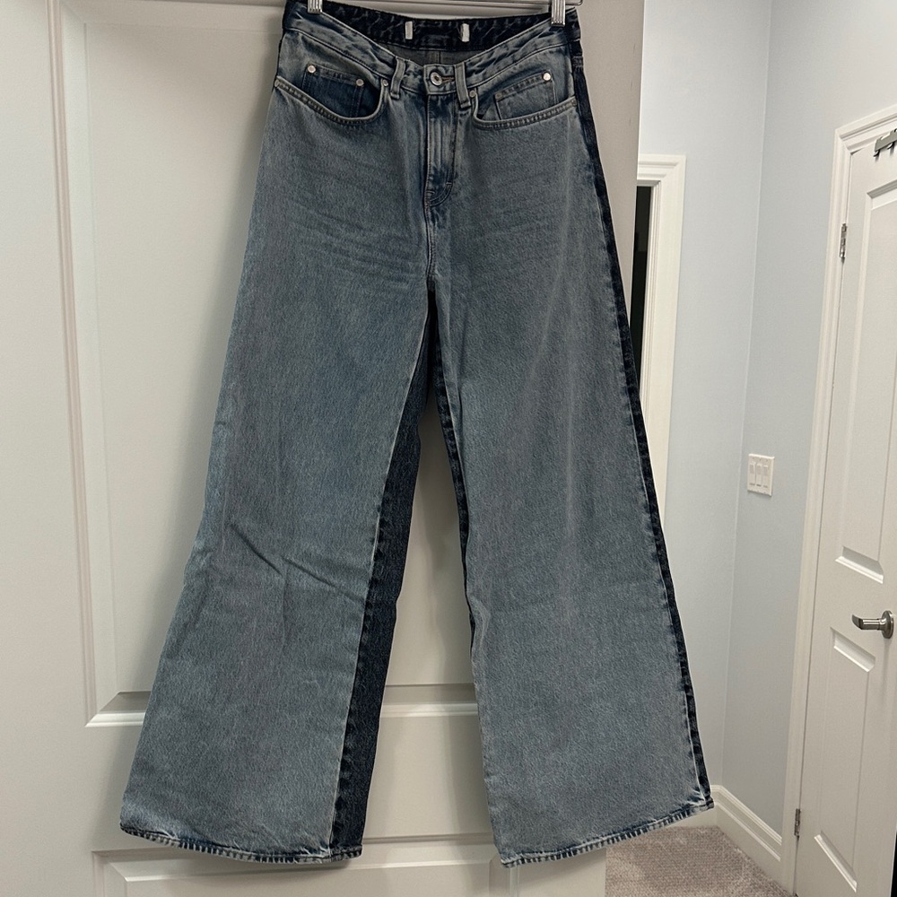 Fits BIG - Two-Tone Wide Leg H&M studio Jeans